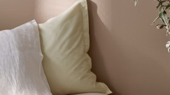 Beige bedroom wall painted