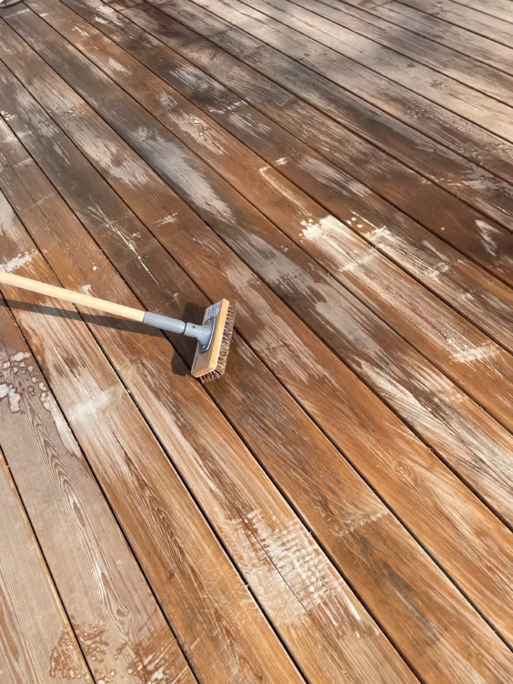 how to clean wooden deck