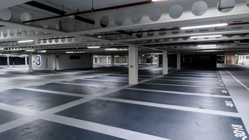 Car parks and airplane hangars