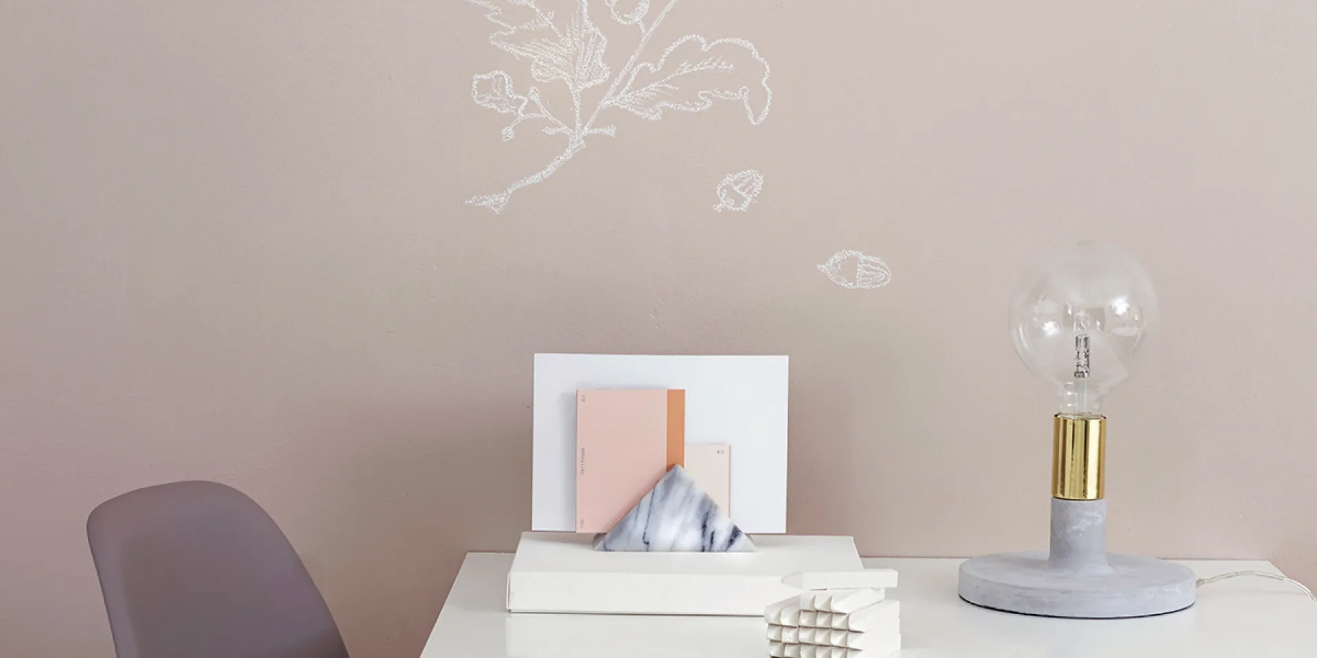 Working space with liitu paint